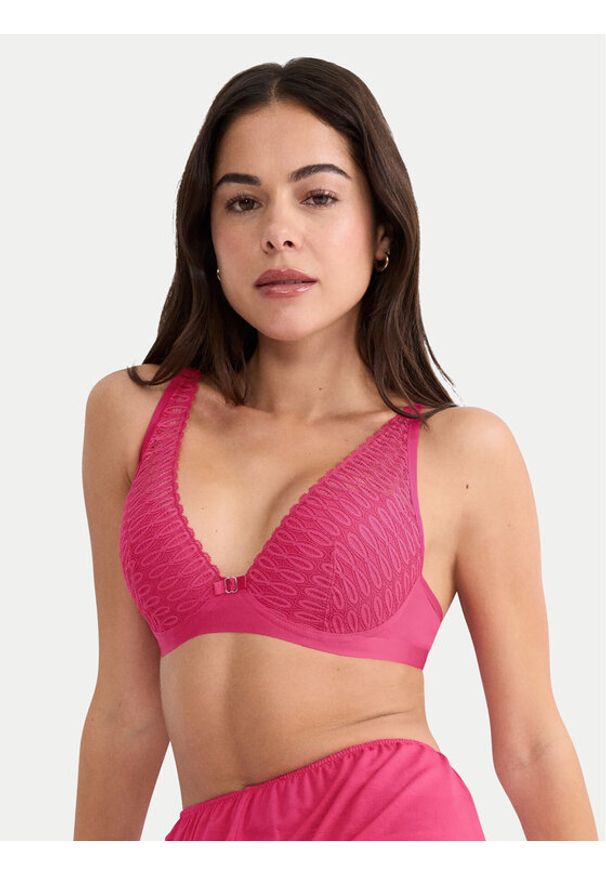 Triumph Biustonosz braletka Aura Spotlight 10216460 Różowy. Kolor: różowy. Materiał: syntetyk