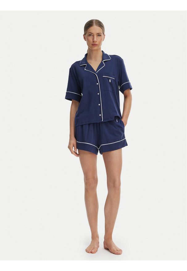 Polo Ralph Lauren Piżama 4P0231 Granatowy Regular Fit. Kolor: niebieski. Materiał: bawełna