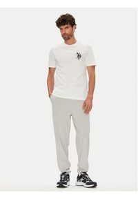 U.S. Polo Assn. T-Shirt MUP4367 Biały Regular Fit. Typ kołnierza: polo. Kolor: biały. Materiał: bawełna #4