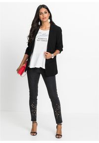 bonprix - Długi żakiet. Kolor: czarny. Długość: długie. Styl: elegancki #2