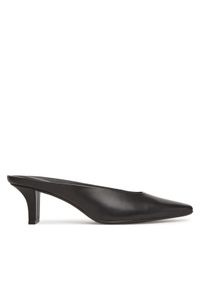 Calvin Klein Klapki Heel Mule Pump 50 - Lth HW0HW02332 Czarny. Kolor: czarny. Materiał: skóra #1