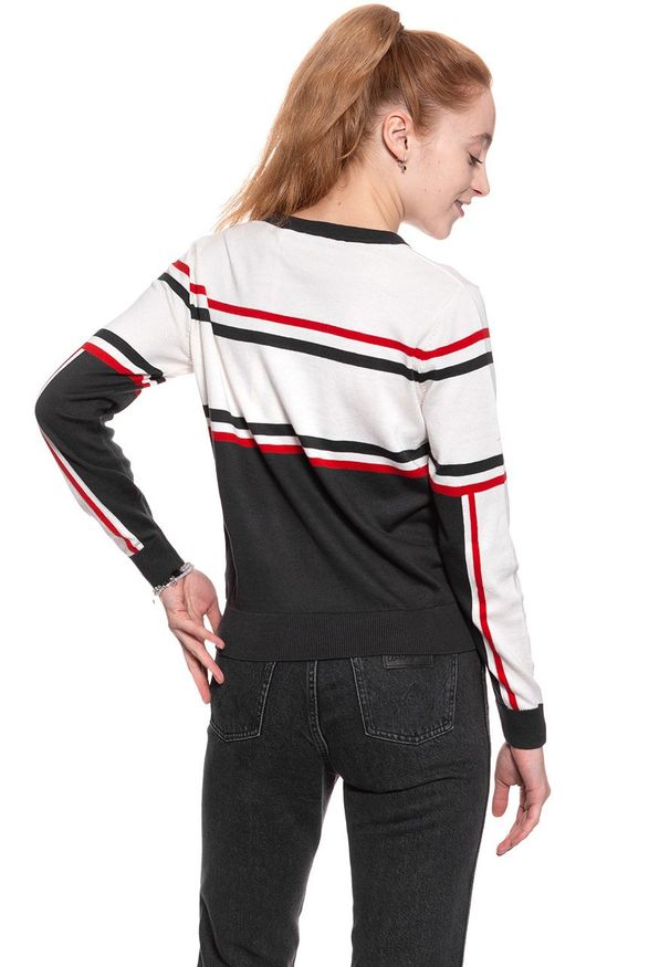 Wrangler - DAMSKI SWETER WRANGLER CHEER KNIT EGRET OFF WHITE W8112PWIO 112132230
