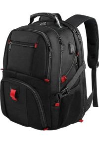 Plecak Matein podróżny z przegrodą na laptopa 17,3, kolor czarny, 49x38x26 cm. Kolor: czarny