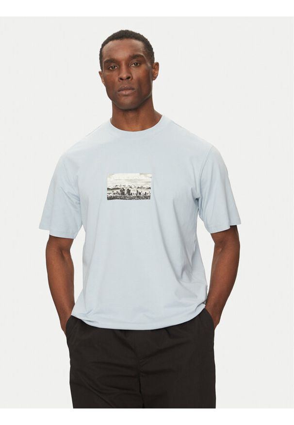 Jack & Jones T-Shirt Pacer Photo 12273775 Błękitny Relaxed Fit. Kolor: niebieski. Materiał: bawełna