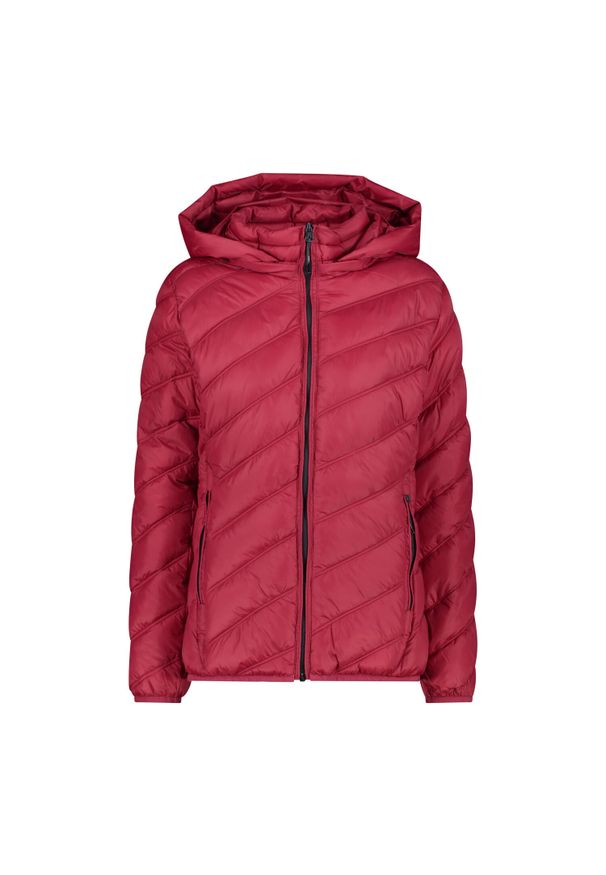 Kurtka puchowa z kapturem 3M™ Thinsulate™ damska CMP. Typ kołnierza: kaptur. Kolor: czerwony, wielokolorowy, różowy. Materiał: puch. Technologia: Thinsulate