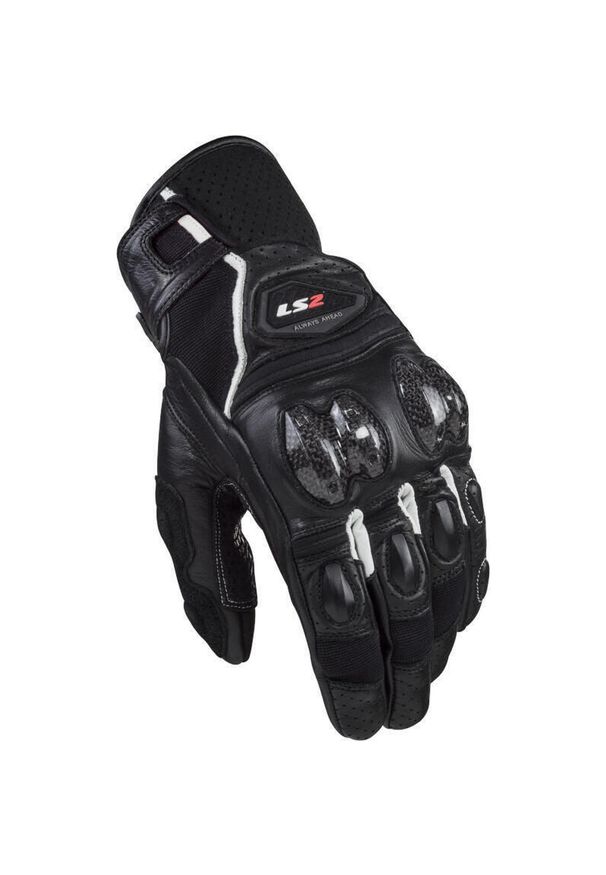 L2S - Rękawice rowerowe Ls2 Spark II w rozmiarze S czarno-białe. Kolor: wielokolorowy. Materiał: skóra. Sport: kolarstwo