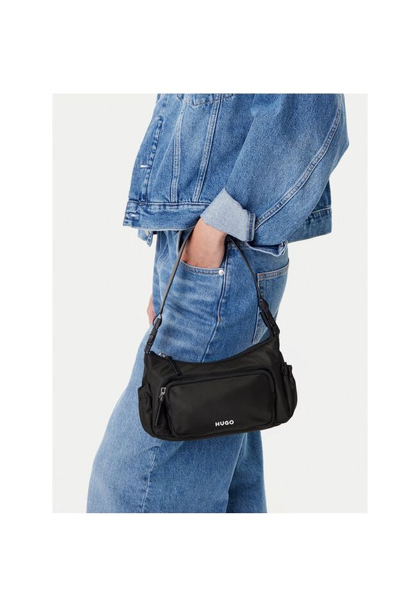 Hugo - Torebka HUGO. Kolor: czarny