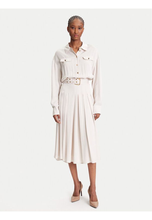 Marciano Guess Sukienka codzienna 5YGK32 7356A Écru Regular Fit. Okazja: na co dzień. Materiał: wiskoza. Typ sukienki: proste. Styl: casual