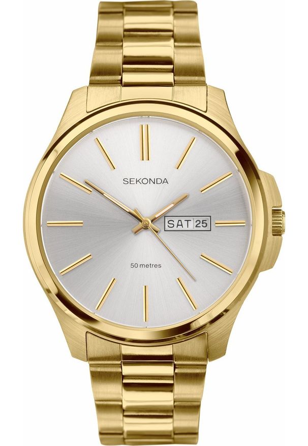 Zegarek Sekonda Zegarek męski Sekonda 30154 złoty. Kolor: złoty