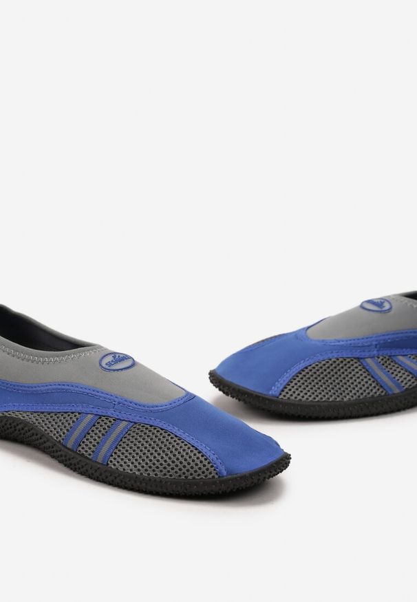 Born2be - Niebiesko-Szare Buty Sportowe Kąpielowe do Wody Eferta. Kolor: niebieski. Szerokość cholewki: normalna. Sport: żeglarstwo