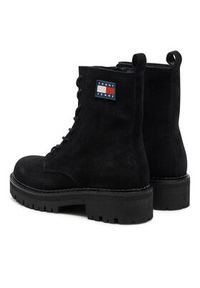 Tommy Jeans Trzewiki Urban EN0EN02630 Czarny. Kolor: czarny. Materiał: zamsz, skóra