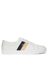 Lauren Ralph Lauren - LAUREN RALPH LAUREN Sneakersy Janson II 802942784002 Biały. Kolor: biały. Materiał: skóra