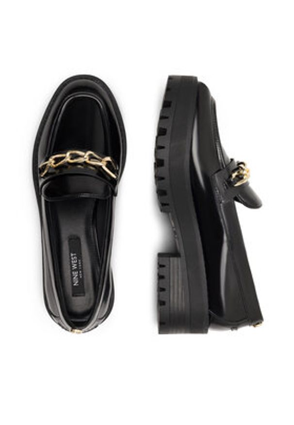 Nine West Loafersy NYLA 8123-1 Czarny. Kolor: czarny. Materiał: syntetyk