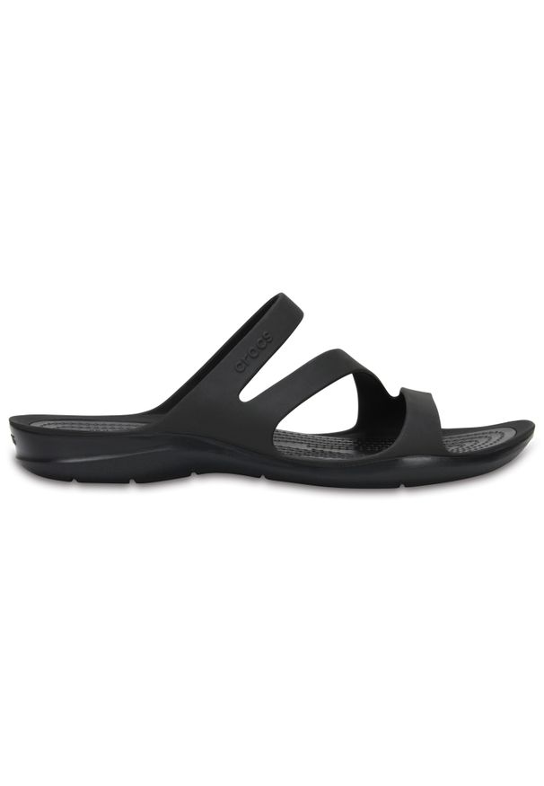 Klapki damskie Crocs Swiftwater. Kolor: zielony, wielokolorowy, czarny, brązowy. Materiał: materiał, syntetyk