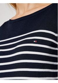 TOMMY HILFIGER - Tommy Hilfiger Sweter Heritage Boat WW0WW22046 Granatowy Regular Fit. Kolor: niebieski. Materiał: bawełna #3