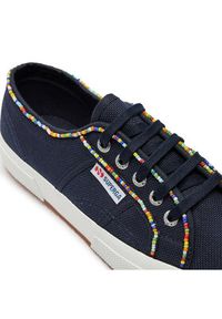 Superga Tenisówki Multicolor Beads 2750 S31352W Granatowy. Kolor: niebieski. Materiał: materiał