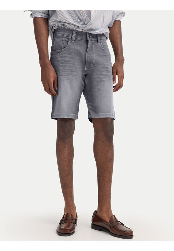 Bugatti Szorty jeansowe 3138D-76604C M Szary Modern Fit. Kolor: szary. Materiał: jeans