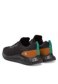 Calvin Klein Jeans Sneakersy Eva Runner Tech Knit YM0YM01293 Czarny. Kolor: czarny. Materiał: materiał #4