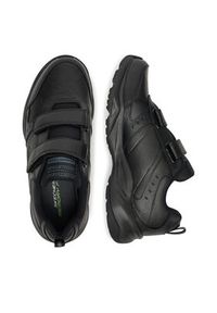 skechers - Skechers Sneakersy HANIGER 58356 BBK Czarny. Kolor: czarny. Materiał: skóra