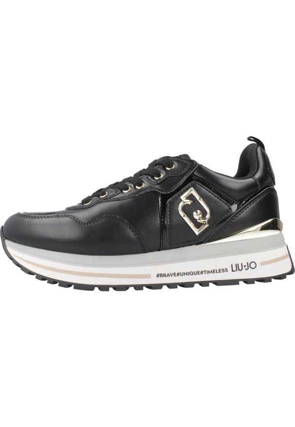 Liu Jo - Kapcie LIU-JO MAXI WONDER 01 Czarny. Kolor: czarny. Materiał: syntetyk, tkanina. Styl: sportowy
