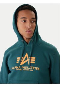 Alpha Industries Bluza Basic 178312 Zielony Regular Fit. Kolor: zielony. Materiał: bawełna #2