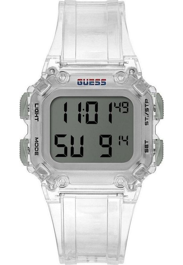 Zegarek Guess Zegarek męski Guess GW0270G1 bezbarwny