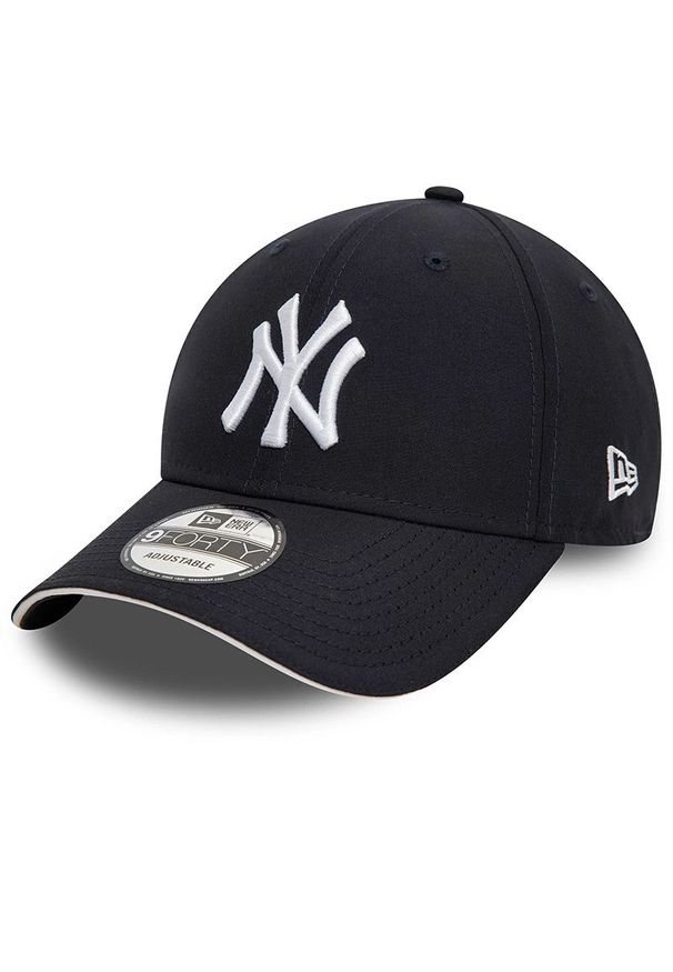 Czapka unisex New Era New York 9FORTY Adjustable 60595182 - granatowa. Kolor: niebieski. Materiał: poliester, materiał. Wzór: haft. Styl: casual, elegancki, klasyczny