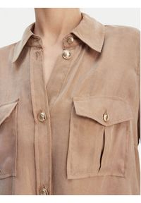 Guess Koszula W6GH22 W1789 Beżowy Regular Fit. Kolor: beżowy. Materiał: lyocell #3