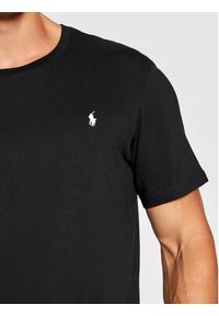 Polo Ralph Lauren T-Shirt Sle 714844756001 Czarny Regular Fit. Typ kołnierza: polo. Kolor: czarny. Materiał: bawełna #4