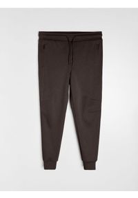 Sinsay - Spodnie dresowe jogger - brązowy. Kolor: brązowy. Materiał: dresówka