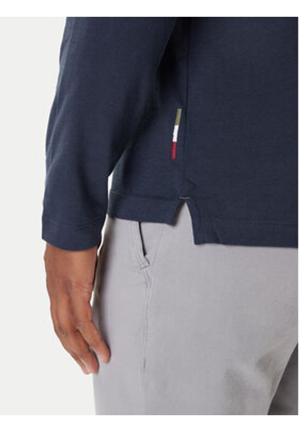 Aeronautica Militare Polo 252PO1886UJ00703 Granatowy Regular Fit. Typ kołnierza: polo. Kolor: niebieski. Materiał: bawełna