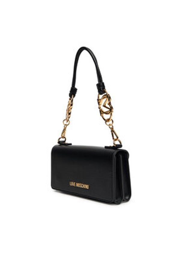 Love Moschino - LOVE MOSCHINO Torebka JC4051PP1NLF0000 Czarny. Kolor: czarny. Materiał: skórzane
