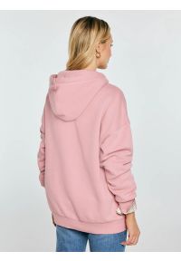 Big-Star - Bluza damska z kapturem różowa Raisa 601. Okazja: do domu. Typ kołnierza: kaptur. Kolor: różowy. Materiał: dzianina. Wzór: haft. Styl: elegancki, sportowy, klasyczny #3