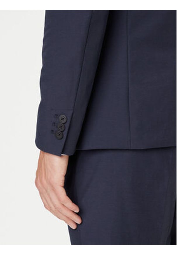 Guess Marynarka M4YN00 WG9Z2 Granatowy Regular Fit. Kolor: niebieski. Materiał: syntetyk