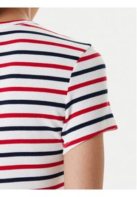 Tommy Jeans T-Shirt Essential DW0DW17383 Kolorowy Slim Fit. Materiał: bawełna. Wzór: kolorowy