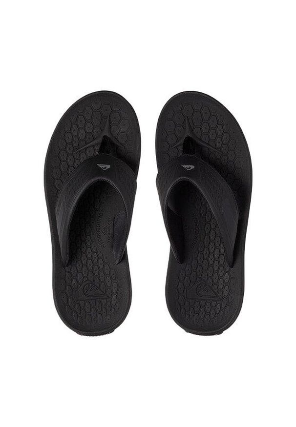 Japonki plażowe dla dorosłych Quiksilver Layover Travel. Okazja: na plażę. Kolor: czarny. Styl: sportowy