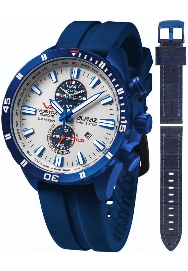 Zegarek męski Vostok Europe YM8J-320D657Sv1 niebieski. Kolor: niebieski