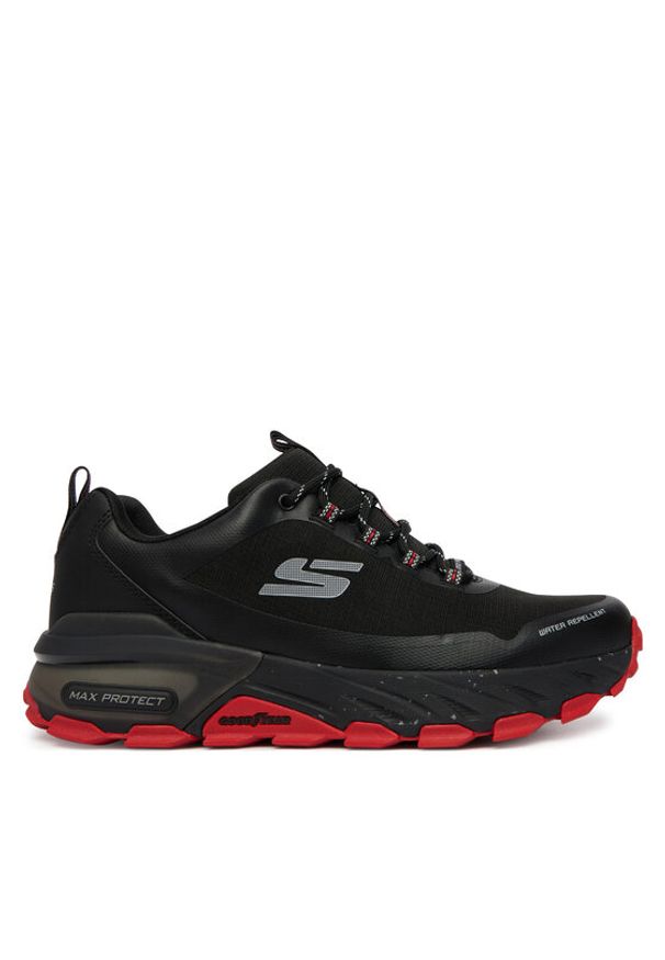 skechers - Skechers Trekkingi MAX PROTECT PROMOTE 237669/BKRD Czarny. Kolor: czarny. Materiał: skóra. Sport: turystyka piesza