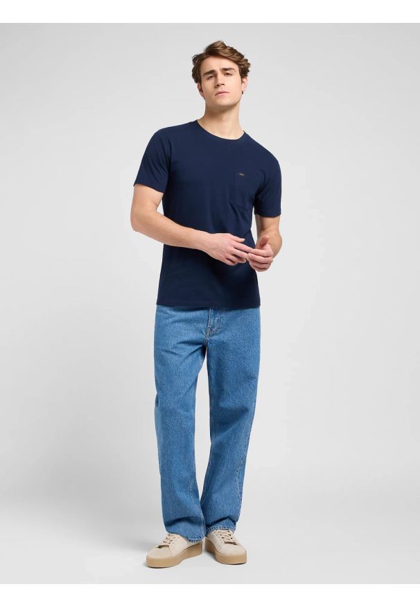 Lee - MESKA KOSZULKA LEE ULTIMATE POCKET TEE RIVET NAVY 112370493