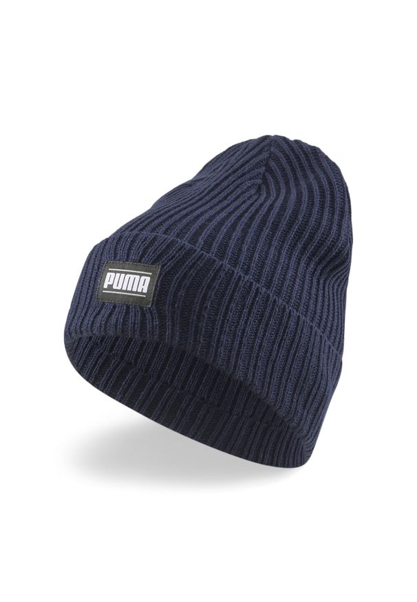 Czapka Puma Ribbed Classic Cuff Beanie. Kolor: niebieski, wielokolorowy. Materiał: prążkowany. Sezon: zima. Styl: klasyczny, sportowy
