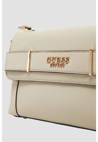 Guess - GUESS Taupe damska torebka Anadela. Kolor: beżowy. Materiał: skórzane #5