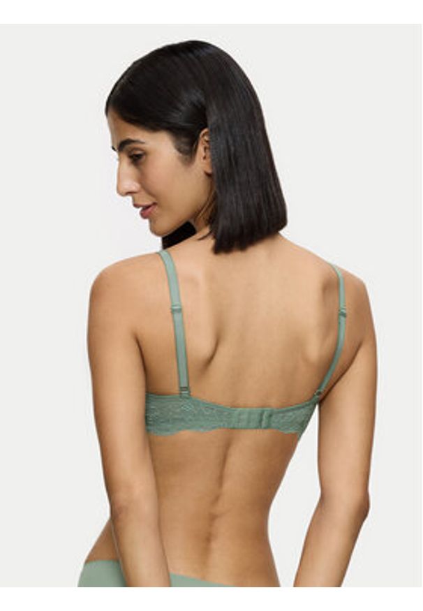 Triumph Biustonosz z fiszbiną Amourette Charm 10214458 Zielony. Kolor: zielony. Materiał: syntetyk