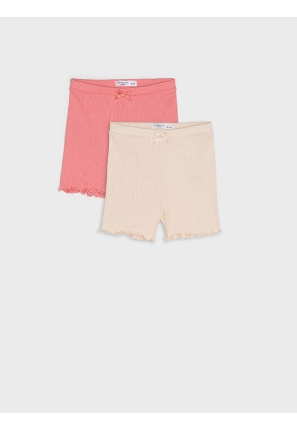 Sinsay - Szorty 2 pack - pomarańczowy. Kolor: pomarańczowy. Materiał: bawełna