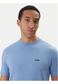 BOSS T-Shirt 50506373 Błękitny Regular Fit. Kolor: niebieski. Materiał: bawełna #5