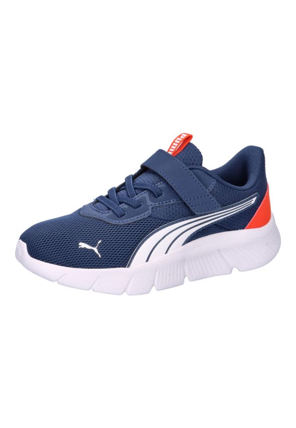Dziecięce sneakersy Puma Flexfocus nowoczesny AC+ PS Niebieskie 34. Zapięcie: rzepy. Kolor: wielokolorowy, niebieski, czerwony. Szerokość cholewki: normalna. Sport: bieganie