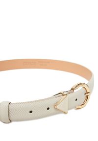 Guess Pasek Damski BW9071 P4125 Écru. Materiał: skóra