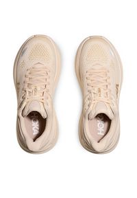HOKA - Hoka Buty do biegania Bondi 9 1162012 Beżowy. Kolor: beżowy. Materiał: materiał #4
