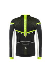 ROGELLI - Koszulka rowerowa z długim rękawem męska Rogelli GARA MOSTRO II. Kolor: żółty, wielokolorowy, czarny. Materiał: materiał. Długość rękawa: długi rękaw. Długość: długie