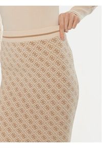 Guess Spódnica ołówkowa W4BD53 Z37K0 Beżowy Slim Fit. Kolor: beżowy. Materiał: syntetyk #5