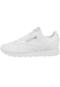 Buty do chodzenia męskie Reebok Classic Leather. Kolor: biały, wielokolorowy. Materiał: tkanina, materiał, skóra, syntetyk. Szerokość cholewki: normalna. Model: Reebok Classic. Sport: turystyka piesza